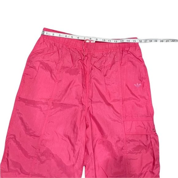 Vintage Adidas Nylon Windbreaker Parachute Track Suit Fuchsia Hot Pink Size L - Picture 5 of 11